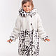 Abrigo de piel de musgo blanco para niña, Childrens outerwears, Pyatigorsk,  Фото №1