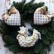 Gold Christmas decorations on the Christmas tree Heart pendant Cockerel toy Christmas Tree, Christmas decorations, Yaroslavl,  Фото №1
