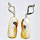 Order Amber. Earrings 'Plate'. Amber is a warm stone. Livemaster. . Earrings Фото №3