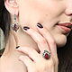 Jewelry set Juicy Garnet with zircons made of silver 925 GA0032. Jewelry Sets. Sunny Silver. Online shopping on My Livemaster.  Фото №2