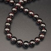 Материалы для творчества handmade. Livemaster - original item Garnet beads d8 mm. Handmade.