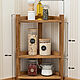 Corner shelving in natural color. Shelving. Foxwoodrus. My Livemaster. Фото №5