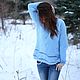 Свитер из ангоры. Свитеры. LadyKnitting (Natasha_knitrussia). Ярмарка Мастеров.  Фото №4