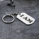 Order Badge with deep engraving - stainless steel. Borowski store. Livemaster. . Key chain Фото №3