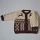 Jacket with deer and scandinavian patterns. Sweatshirts for children. 4 children-baby. My Livemaster. Фото №4