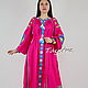Embroidered Vyshyvanka Dress Pink Maxi Dress. Dresses. 'Viva'. Online shopping on My Livemaster.  Фото №2