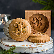 Для дома и интерьера handmade. Livemaster - original item Gingerbread shape Mouse with cheese. Handmade.