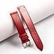 Red Genuine Leather strap. Watch Straps. Asketica. Online shopping on My Livemaster.  Фото №2