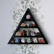 Полка Кристалл для коллекции камней