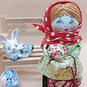Кукла в русском народном стиле Аксинья в горжетке