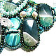 Колье "Emerald" с агатами, жемчугом и перламутром. Колье. BIGYKMA - Колье, серьги, браслеты. Ярмарка Мастеров.  Фото №5
