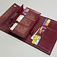 wallet womens leather. Clutch bag Bordeaux. Wallets. Bags and accessories. Alexandra (SSbagS). My Livemaster. Фото №4