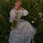 Свадебное платье бохо "Царевна лебедь" русский стиль