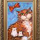 Картина маслом. Котик. Картины. Палитра души.
Елена.. Ярмарка Мастеров.  Фото №5