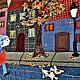 Лоскутное панно в интерьер детской комнаты Вечерняя прогулка. Картины. Elena.artquilt. Ярмарка Мастеров.  Фото №6