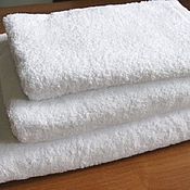 Для дома и интерьера handmade. Livemaster - original item White terry towels 3 pcs set. Handmade.