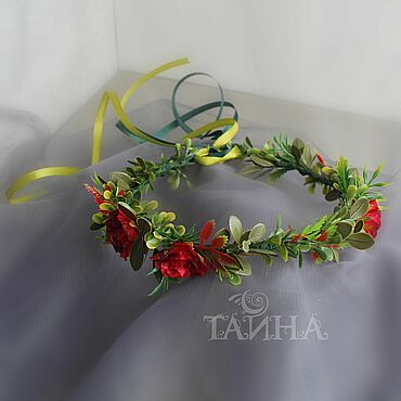 Украшения ручной работы. Ярмарка Мастеров - ручная работа Венок Дикие розы.. Handmade.