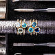 Order Vermeil ring with 6mm swiss blue topaz (RCR6). IRStudio. Livemaster. . Rings Фото №3