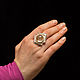 Silver pulsar ring with rutile quartz. Rings. geliar. My Livemaster. Фото №6