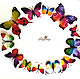 Fairy-shop, butterfly plastic with double-sided tape. Butterfly. Butterflies on the wall. scrapbooking. butterflies for creativity. Butterfly for interior. Decorative butterflies. Fair Masters.
