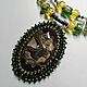 Necklace with ammonite geode and lampwork beads. Necklace. nata-sabirova.handmade jewelry. My Livemaster. Фото №4