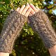 Down-filled mitts, knitted from 100% goat fluff 'Avtoledi'. Mitts. KOZAmoDA (kozamoda) (kozamoda). My Livemaster. Фото №4