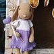 Зайка "Лавандовое сердечко", Мягкие игрушки, Москва,  Фото №1