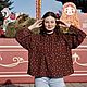  Блуза Голубой на терракоте. Блузки. Елена. Бохо одежда 'Дело вкуса' (elena-delovkusa). Ярмарка Мастеров.  Фото №4