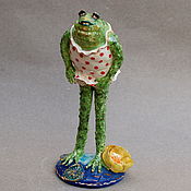 Для дома и интерьера handmade. Livemaster - original item Figurines: frog. Handmade.