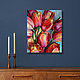 Painting 'Tulips' oil on canvas 40h50. Pictures. vestnikova. My Livemaster. Фото №4