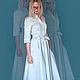 White shirt dress with a full skirt 'White midi dress'. Dresses. Lana Kmekich (lanakmekich). Online shopping on My Livemaster.  Фото №2
