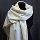 Knitted Italian white scarf made of Chanel fabric. Scarves. Platkoffcom. My Livemaster. Фото №5