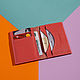 Cardholder Mini-wallet Hermes Grapefruit, Cardholder, Moscow,  Фото №1
