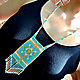 Necklace made of beads with geometric Boho Ethnic pattern. Gerdan. StylishThings4U. My Livemaster. Фото №4