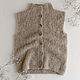 Жилет букле вязаный детский, р. 122. Жилет. VA kids knitwear. Ярмарка Мастеров.  Фото №4