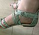 Order Sandals from Python. Anastasia Suvaryan обувь ручной работы. Livemaster. . Slingbacks Фото №3