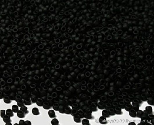 10g Toho Beads 15/0 49F black Japanese Toho beads neprozr mats, Beads, Chelyabinsk,  Фото №1