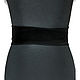 Пояс кушак кожаный замшевый для платья черный Black MIX 1. Пояса. Lanita Design. Интернет-магазин Ярмарка Мастеров.  Фото №2
