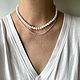 Заказать Чокер из жемчуга. Жемчужная нить. Бусы из жемчуга. 4NADYA Jewelry. Ярмарка Мастеров. . Чокер Фото №3