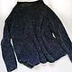 Fashionable calmer sweater, dark denim color, with a light melange. Jumpers. tatjanamatin. My Livemaster. Фото №4