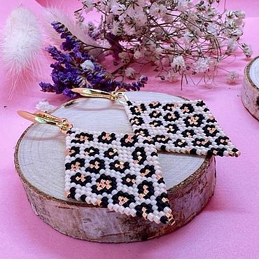 Украшения ручной работы. Ярмарка Мастеров - ручная работа Серьги «Лео». Handmade.
