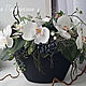 Bouquet of flowers with an Orchid 'Tropicana', Composition, Ryazan,  Фото №1