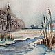  небольшой акварельный пейзаж, Картины, Тольятти,  Фото №1