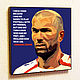 Painting poster Pop Art Zinedine Zidane, Pictures, Moscow,  Фото №1
