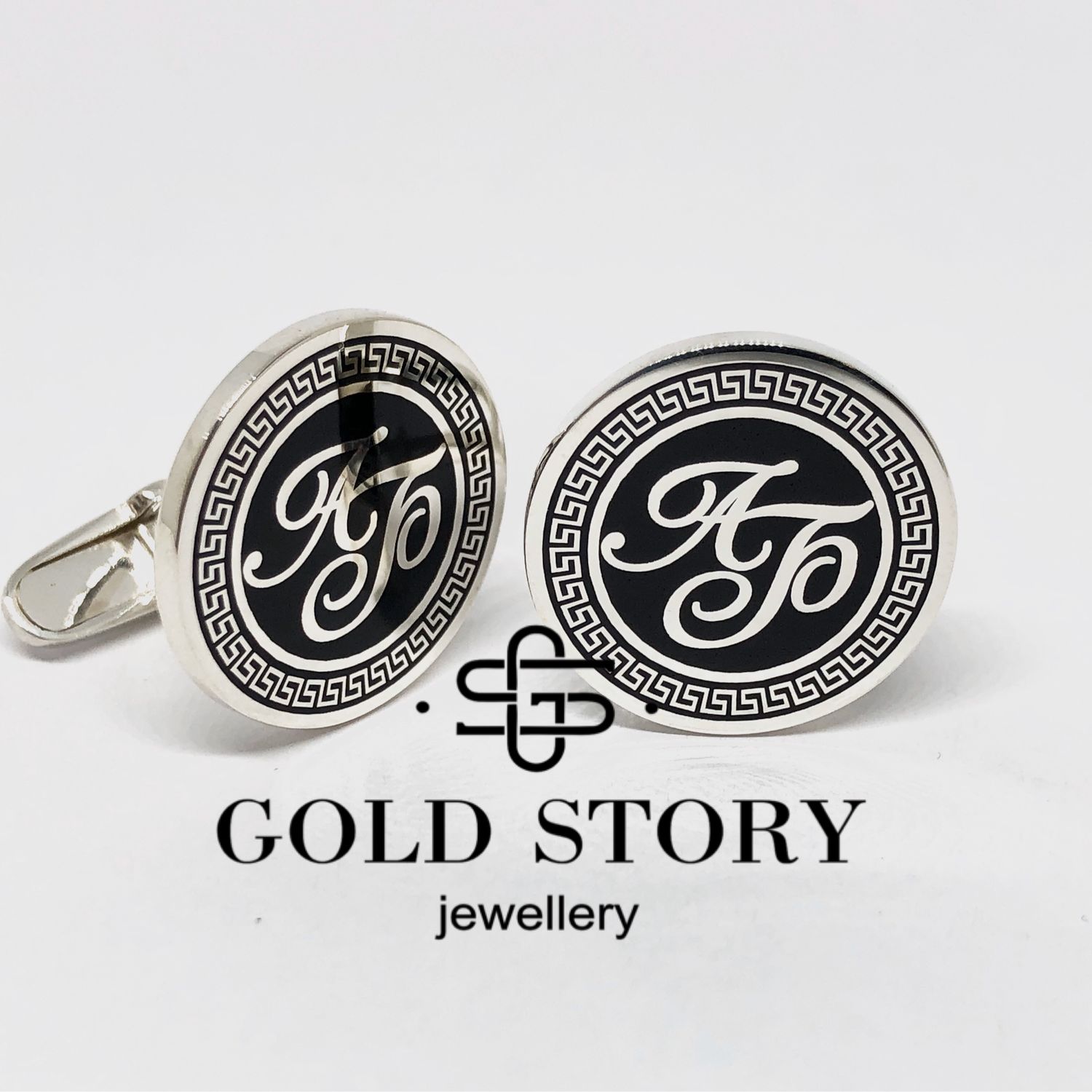 Запонки с инициалами на заказ в интернет-магазине Ярмарка Мастеров по ...