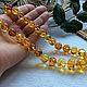 Baltic amber necklace. Color is green tea. Beads2. Mark Amberstein, sale amber products. My Livemaster. Фото №5