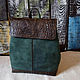 Backpack women's leather green, Backpacks, Mezhdurechensk,  Фото №1