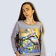 New! Свитшот из хлопка "Весна". Джемперы. Artnaive-design. Интернет-магазин Ярмарка Мастеров.  Фото №2