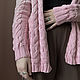 Women's Pink Knitted Cardigan, Cotton Knitted Gradient Jacket. Cardigans. Dobryy_vyaz. Online shopping on My Livemaster.  Фото №2