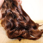 Материалы для творчества handmade. Livemaster - original item Hair for dolls is natural. ( Cappuccino) Curls curls for dolls. Handmade.